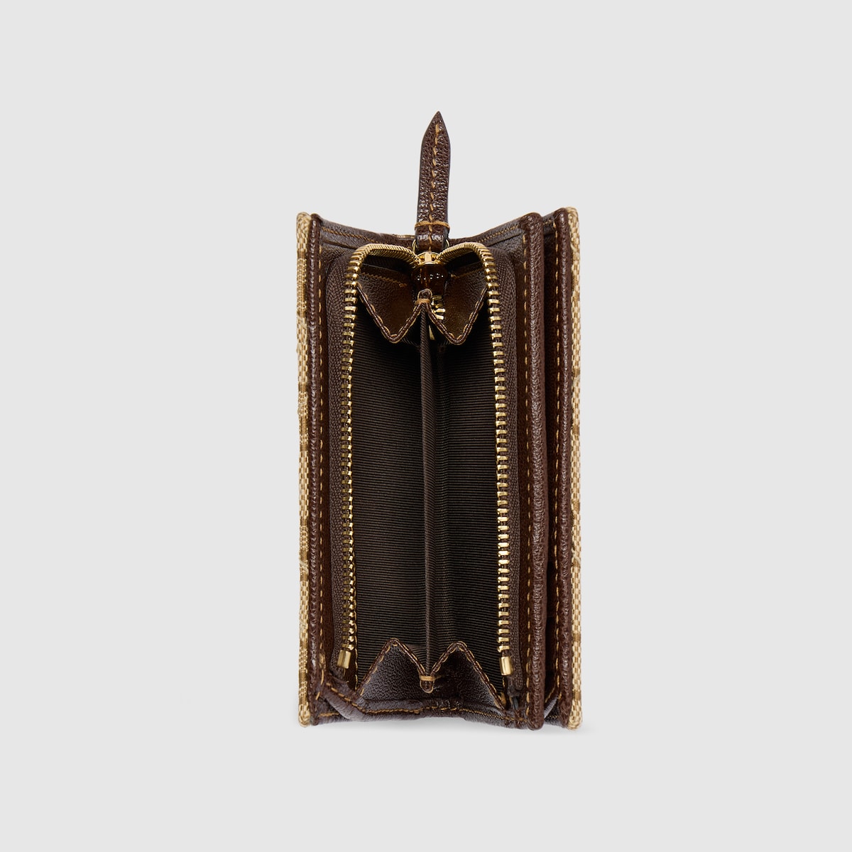 GG Marmont small wallet in sand and brown GG canvas - thumbnail 6