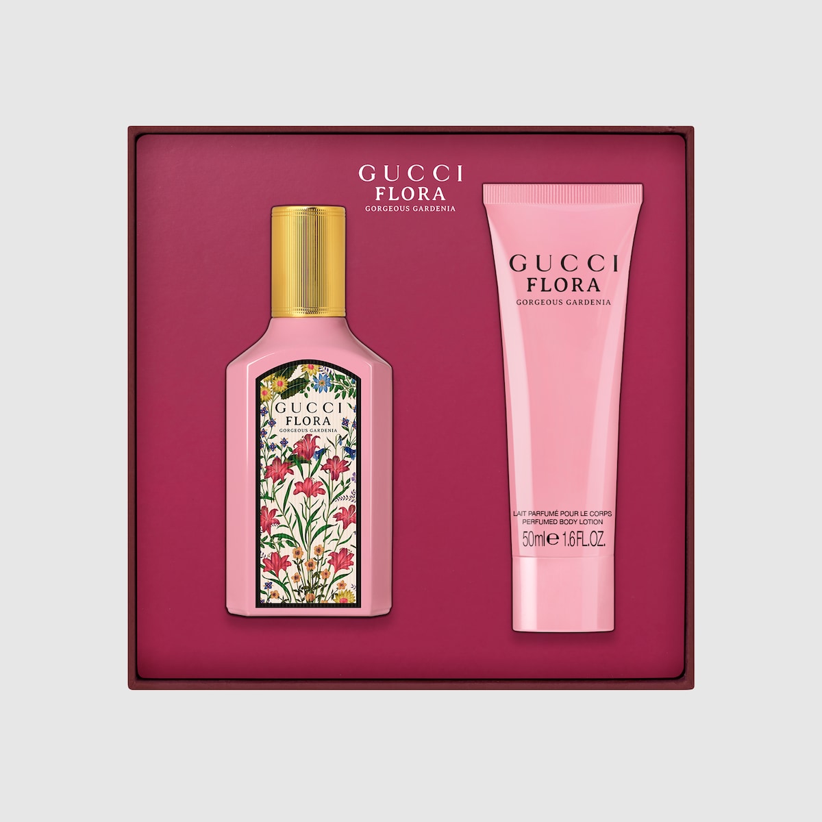 Gucci Flora Gorgeous Gardenia gift set in eau de parfum