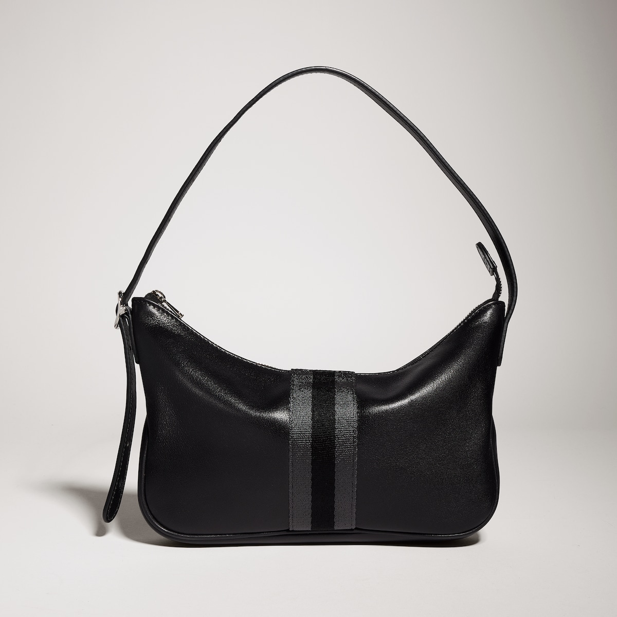Lunetta small crossbody bag in black leather | GUCCI® INT