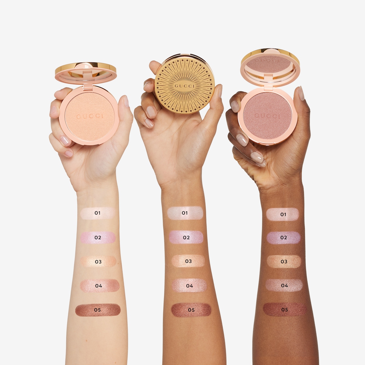 05, Gucci Glow Highlighter powder in 05 Warm Bronze