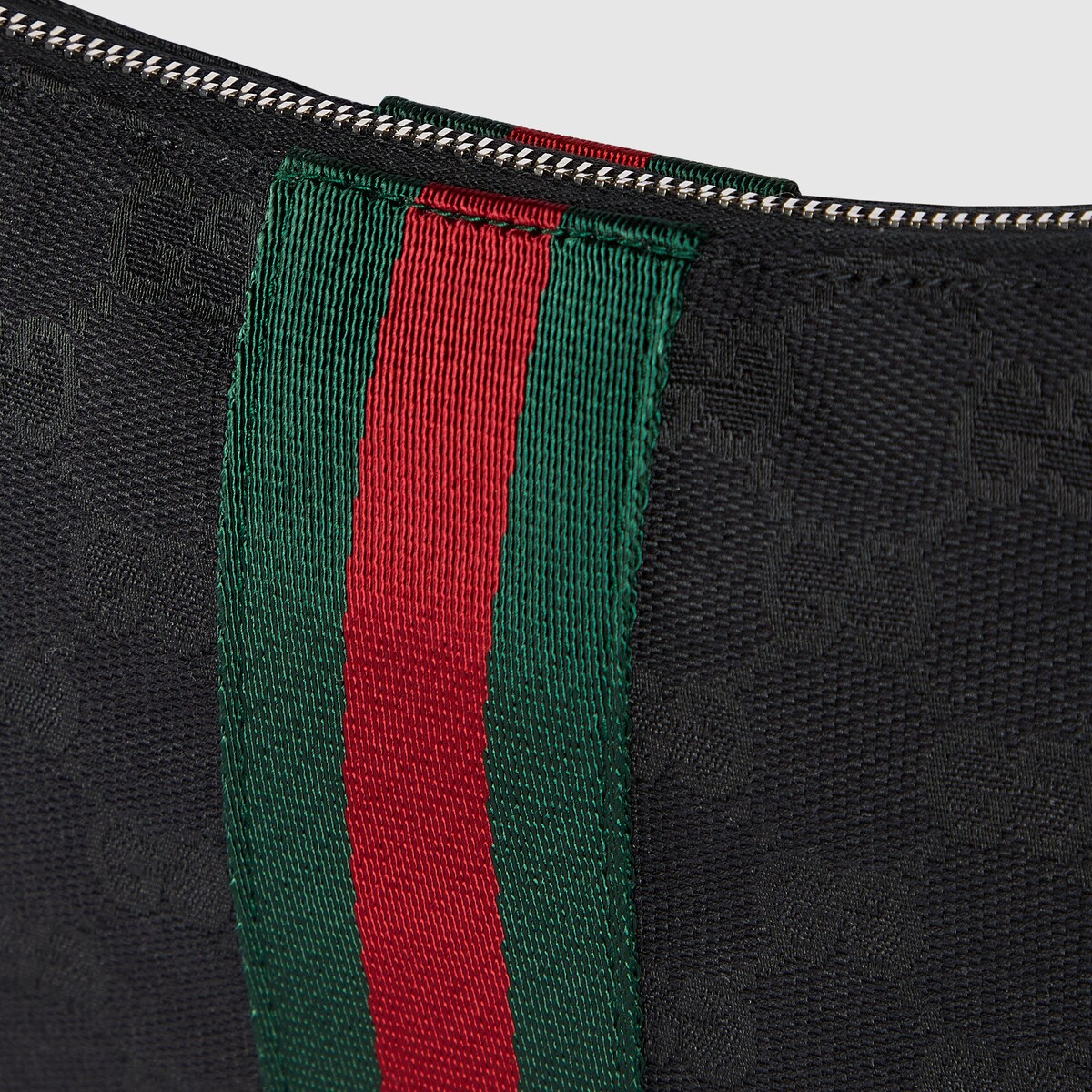 Lunetta small crossbody bag in black GG canvas - thumbnail 2
