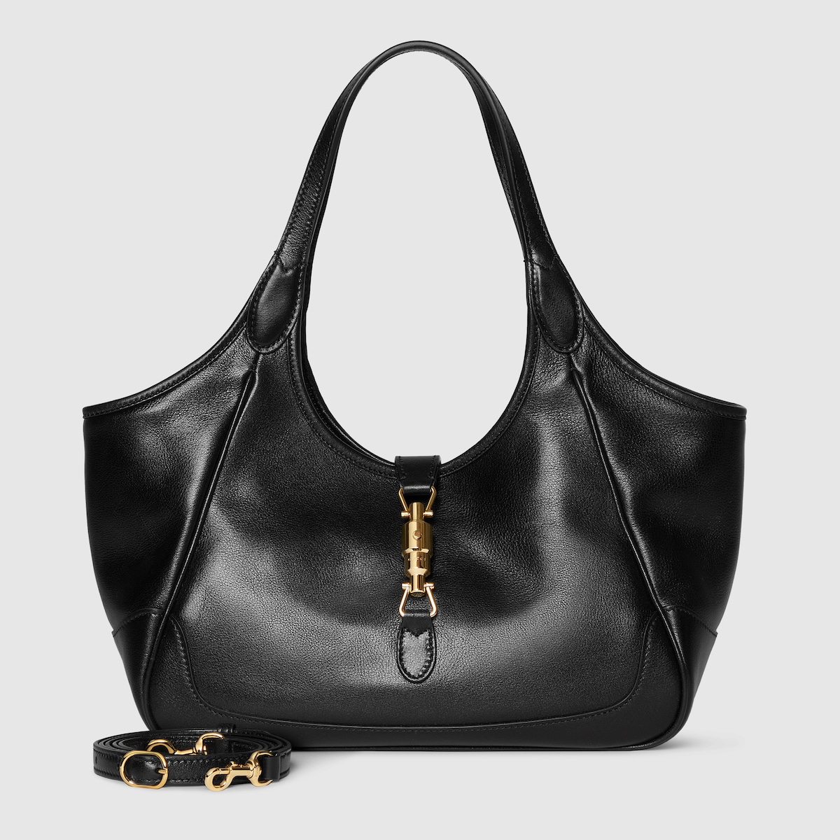 Mercato small tote bag in white leather - thumbnail 7