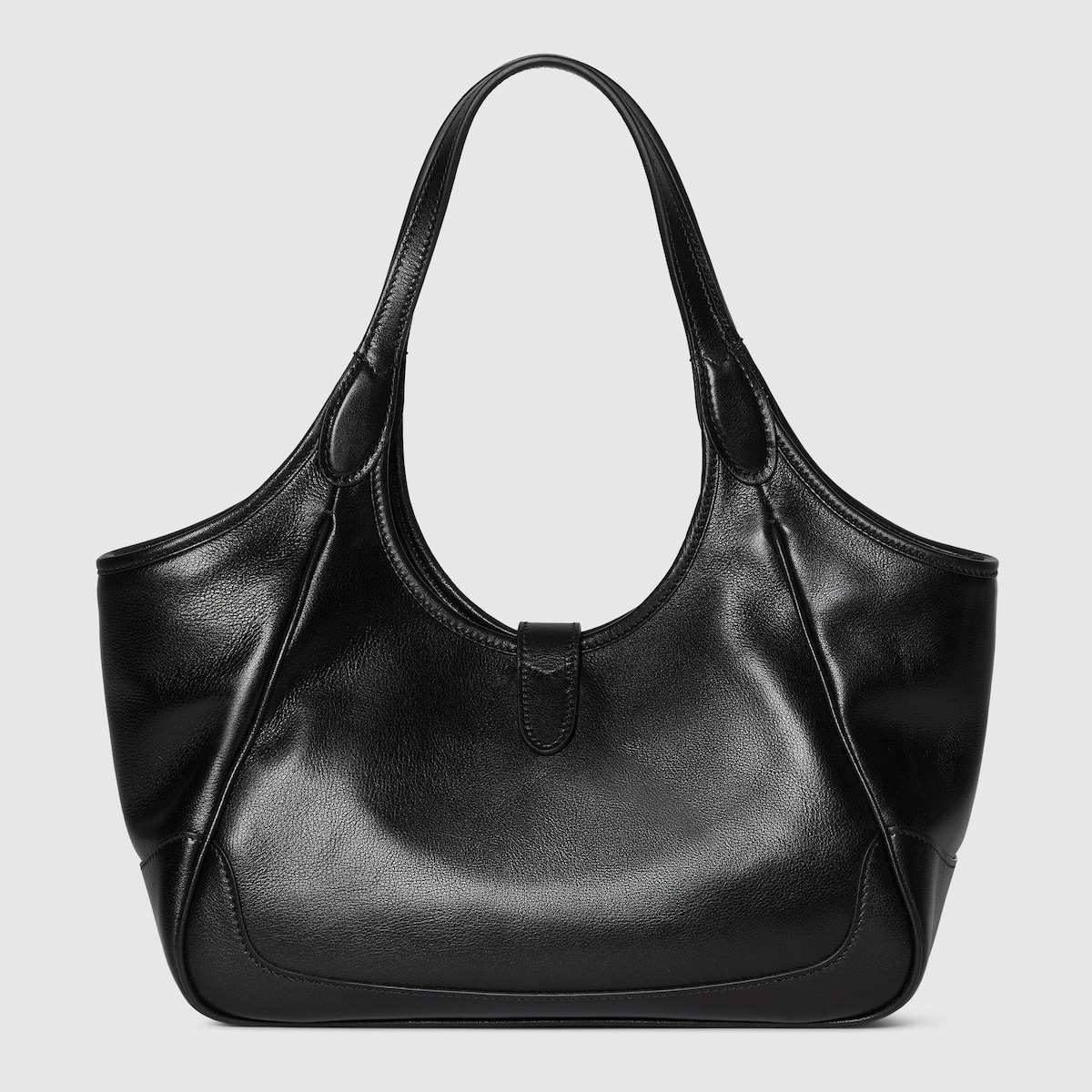 Mercato small tote bag in white leather - thumbnail 2