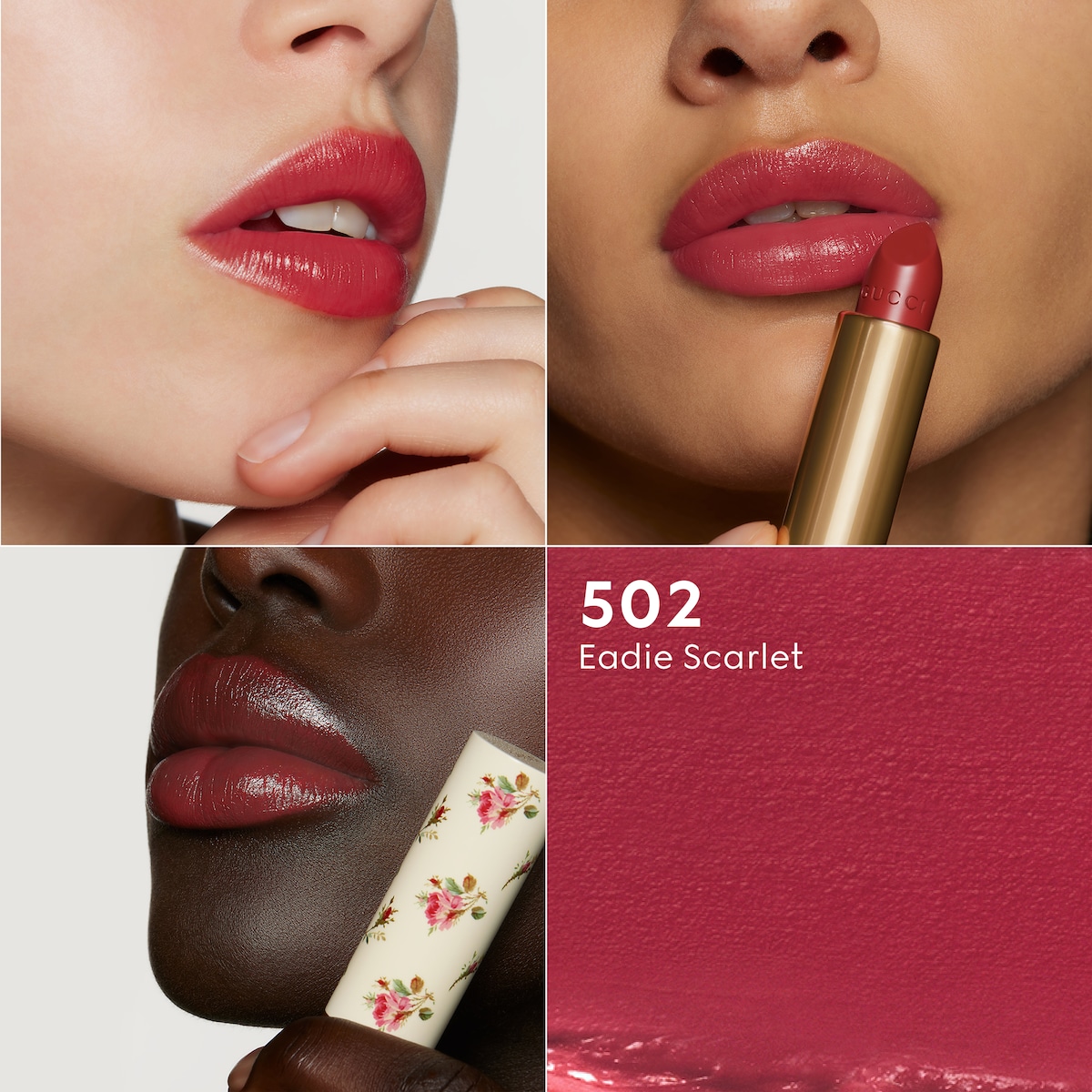 502 Eadie Scarlet, Rouge à Lèvres Voile Lipstick