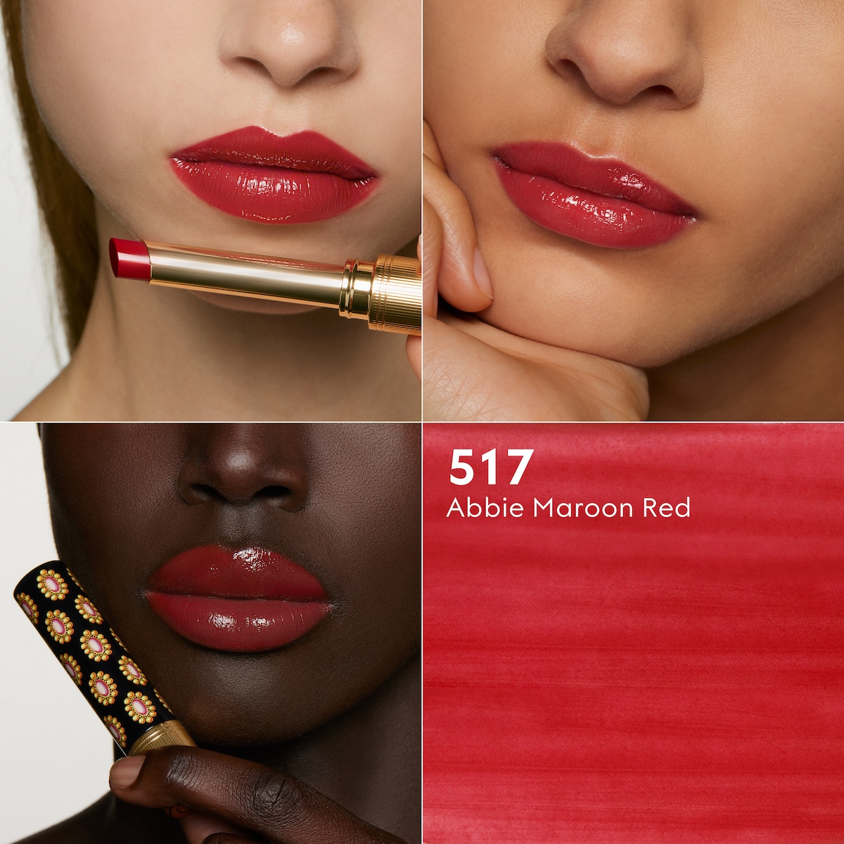 517 Abbie Maroon Red, Rouge De Beauté Brillant in 517 Abbie Maroon Red - thumbnail 2