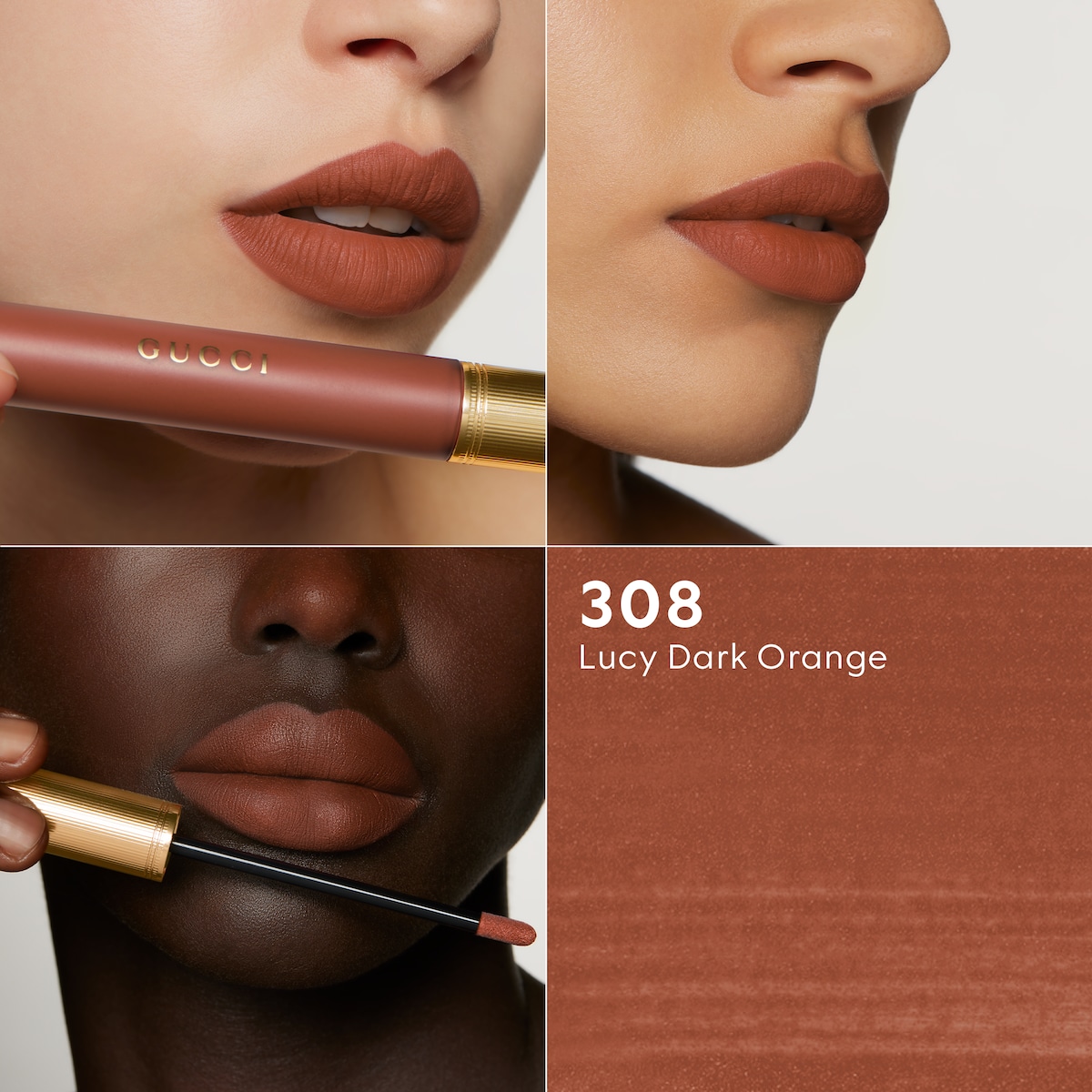 308 Lucy Dark Orange, Rouge à Lèvres Liquide Mat Lipstick in 308 Lucy Dark Orange - thumbnail 2