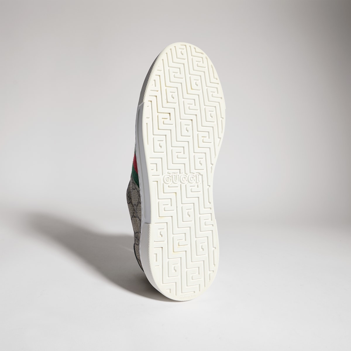 Women's Gucci Ace sneaker with Web in beige and ebony Supreme - thumbnail 2