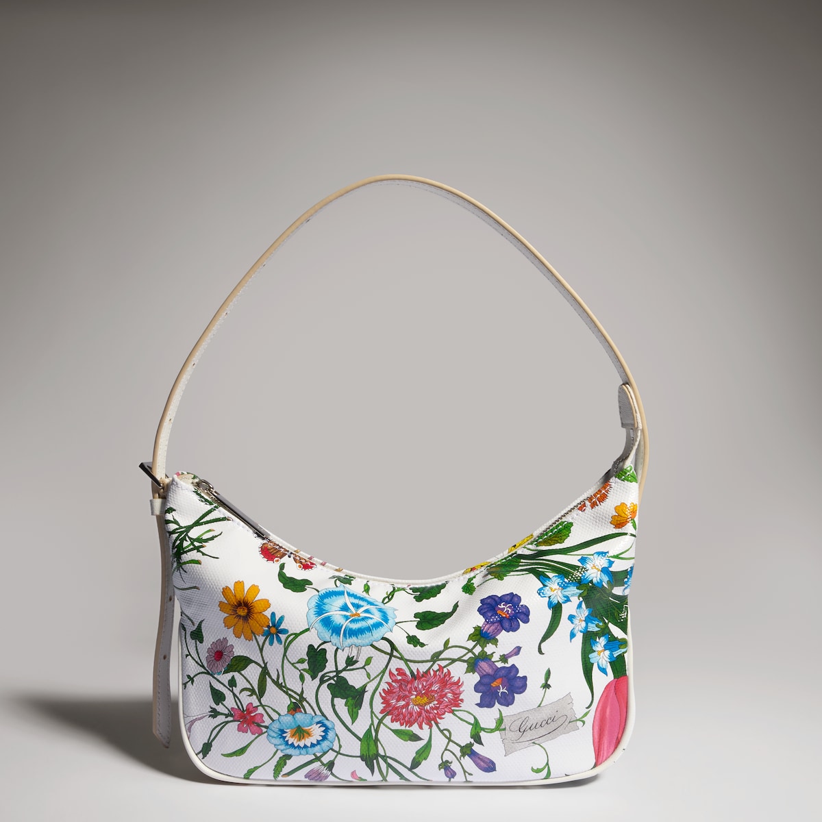 Lady Lunetta small shoulder bag in white and multicolor canvas | GUCCI® US