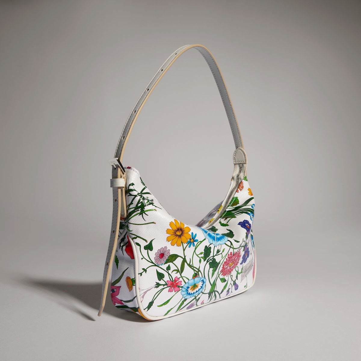 Lady Lunetta small shoulder bag in white and multicolor canvas | GUCCI® US