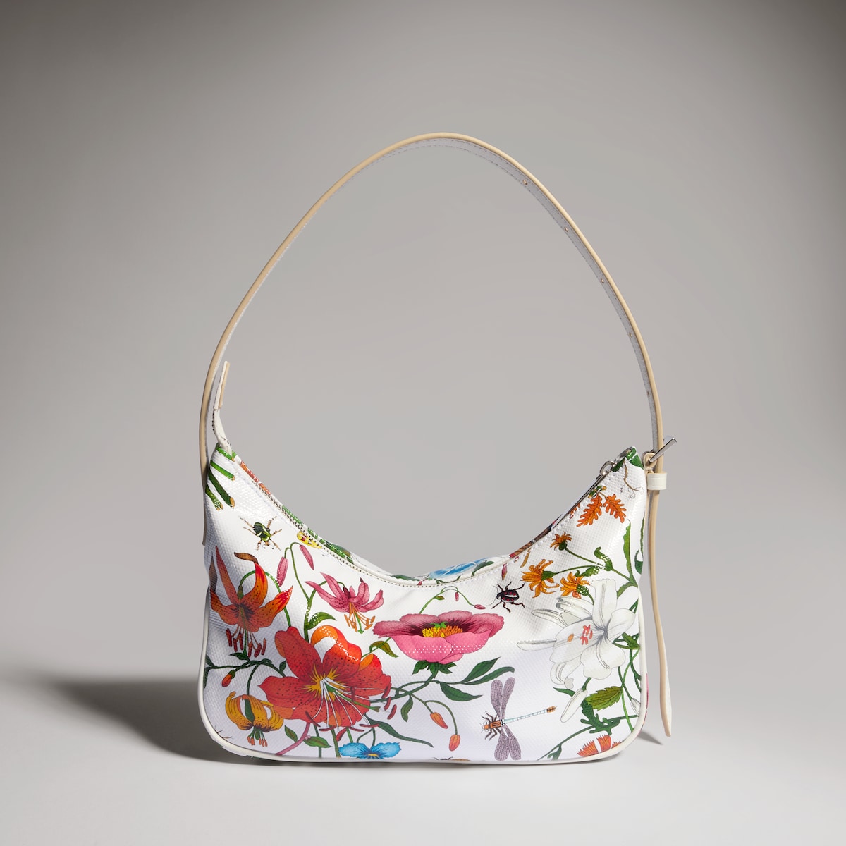 Lady Lunetta small shoulder bag in white and multicolor canvas | GUCCI® US