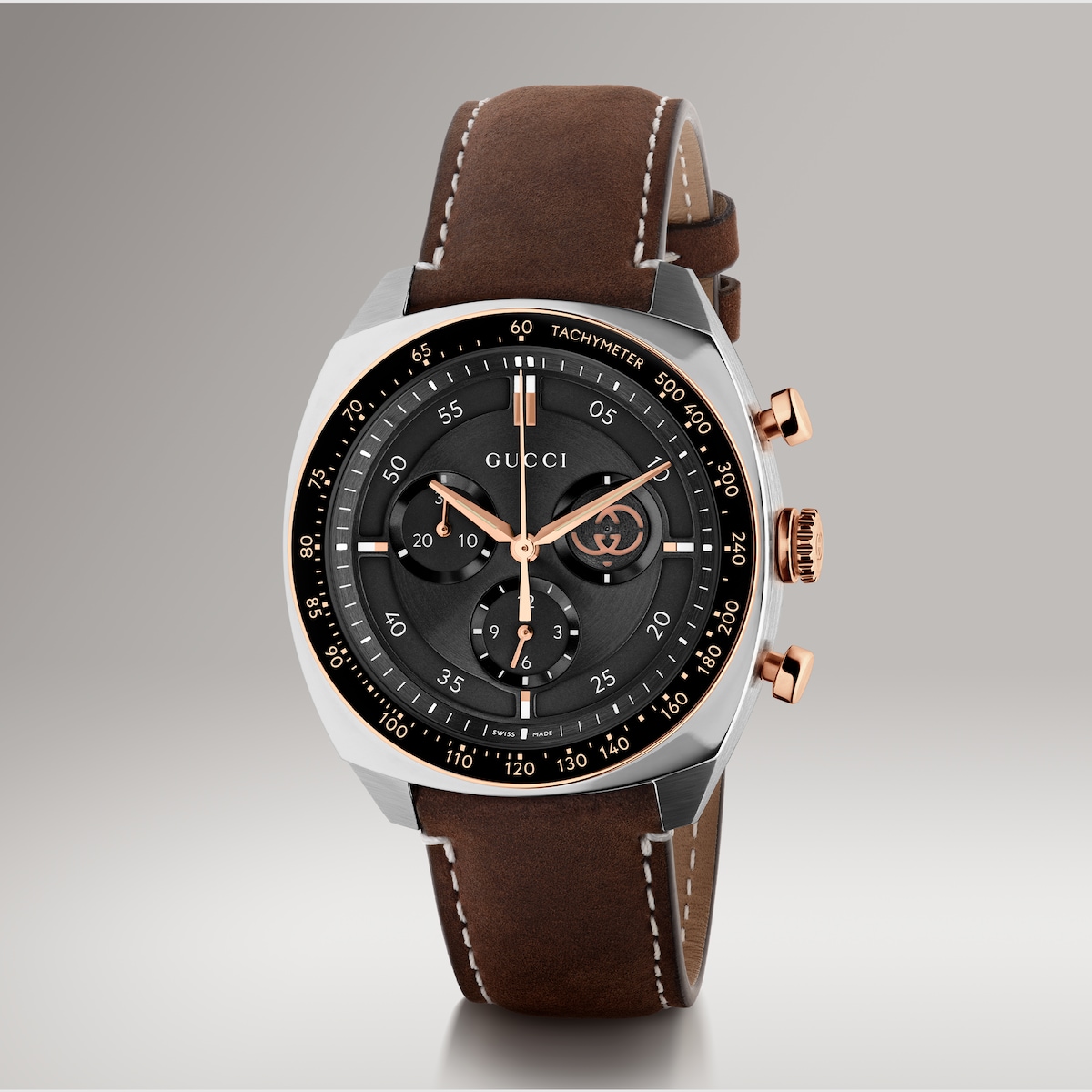 GUCCI 時計 Gucci Interlocking watch, 41mm in brown leather | GUCCI® US