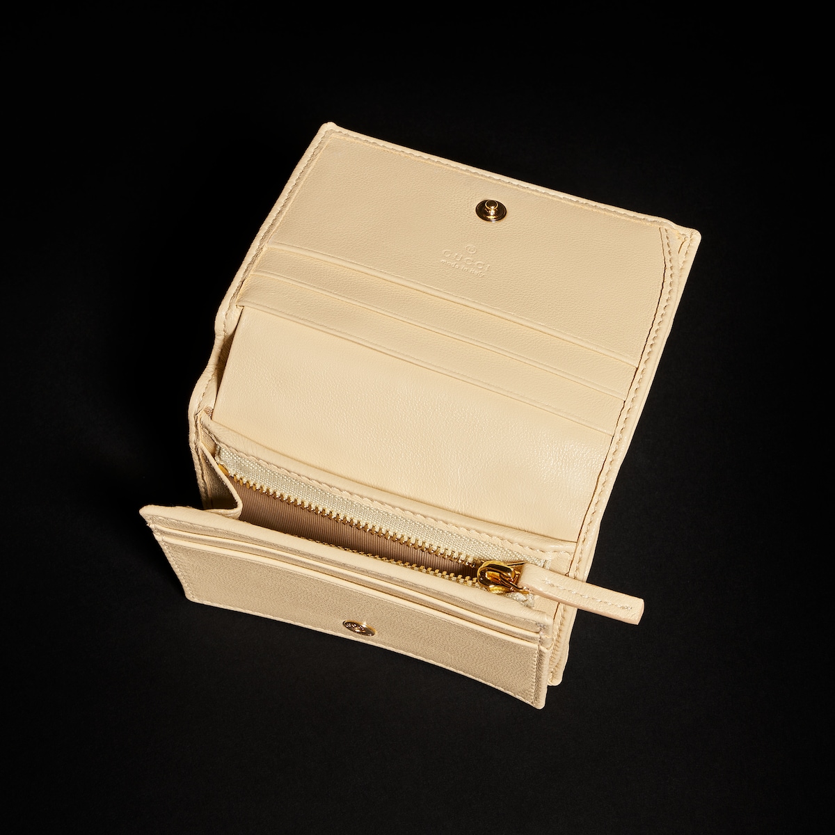 GG Marmont small wallet in light yellow leather | GUCCI® UK