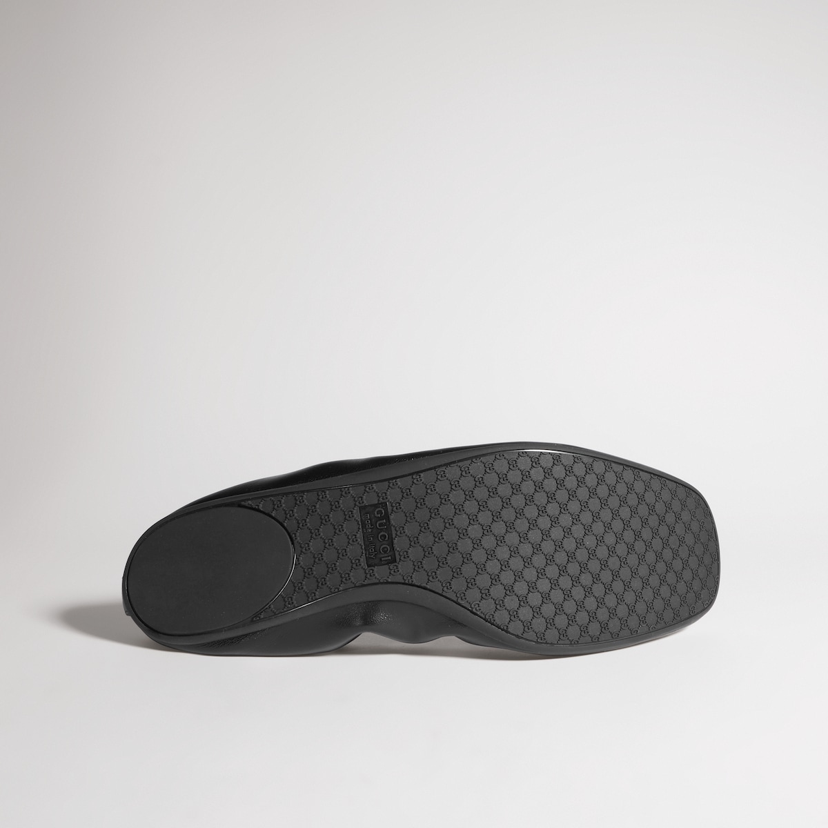 Women's Prima ballet flat in black leather | GUCCI® US