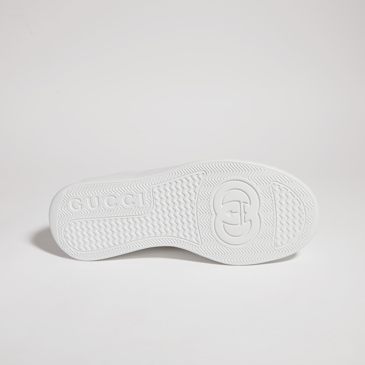 Women's chunky sneaker in white leather
