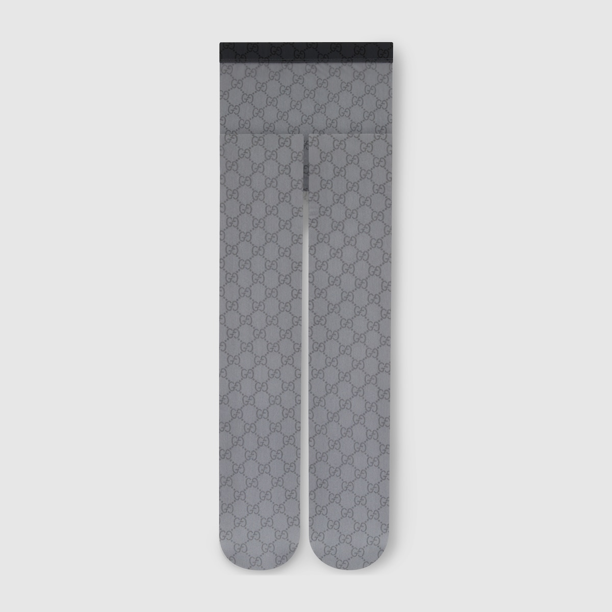 Printed stretch nylon tights in brown - thumbnail 4