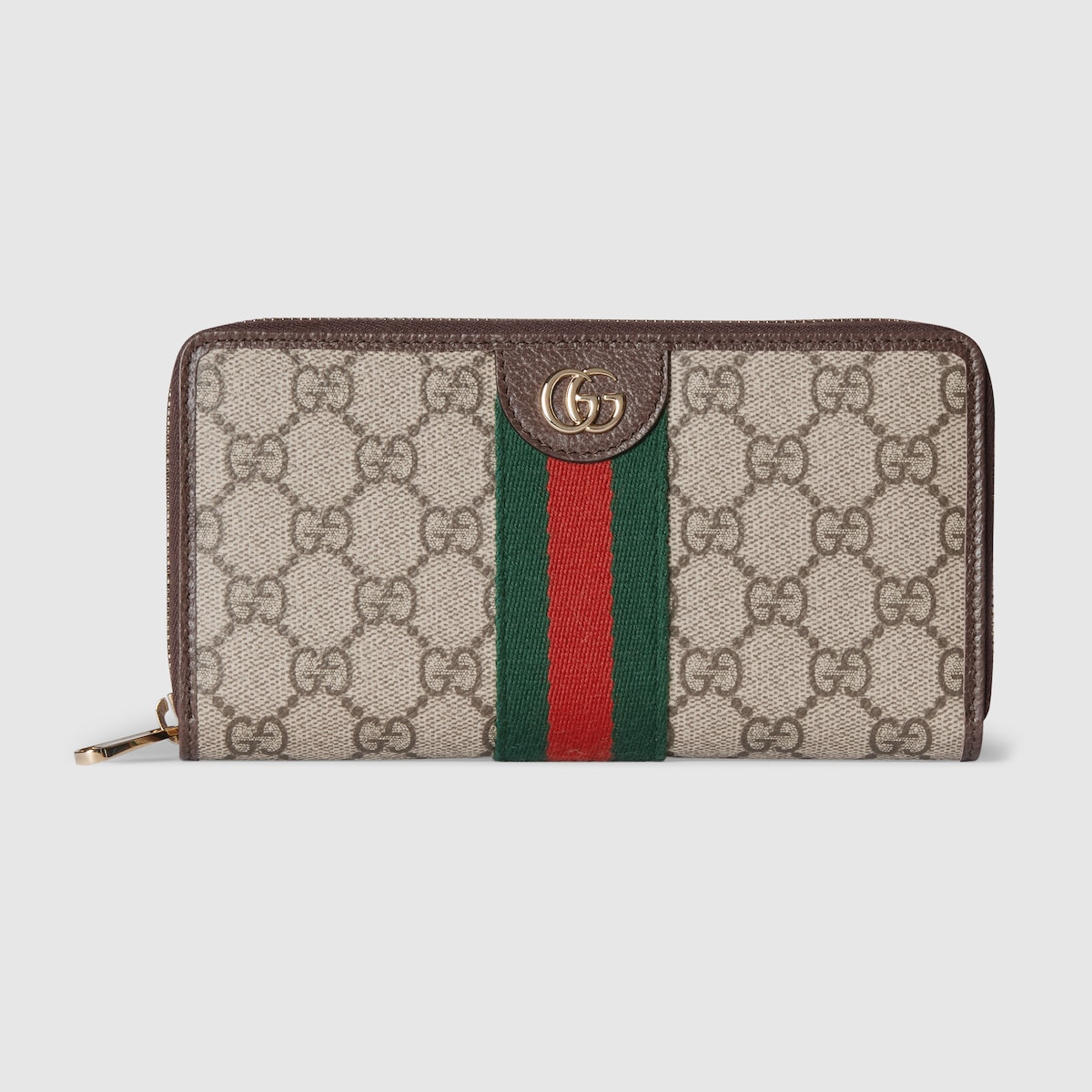 Ophidia zip around wallet in beige and brown GG Supreme - thumbnail 5