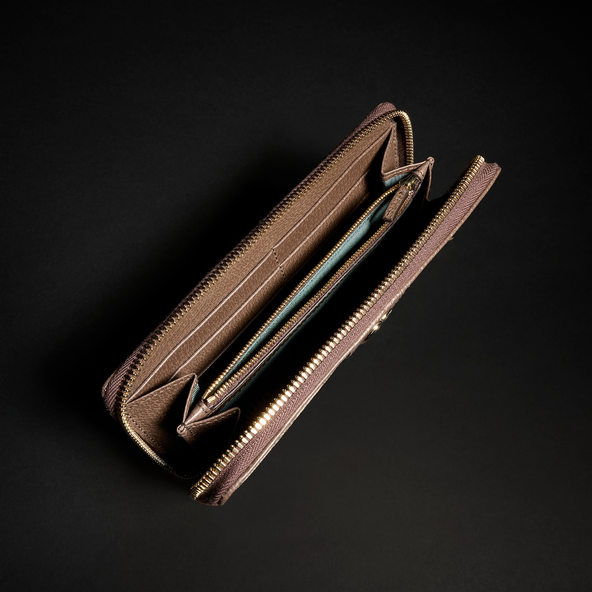 Ophidia zip around wallet in beige and brown GG Supreme - thumbnail 2