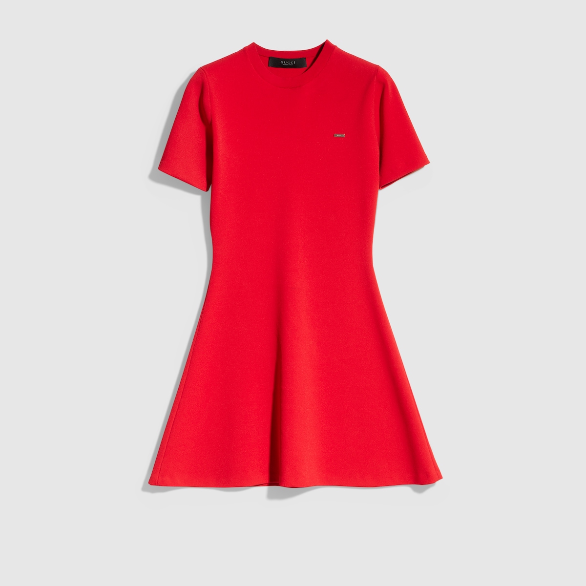 Fine matte viscose dress in red - thumbnail 7