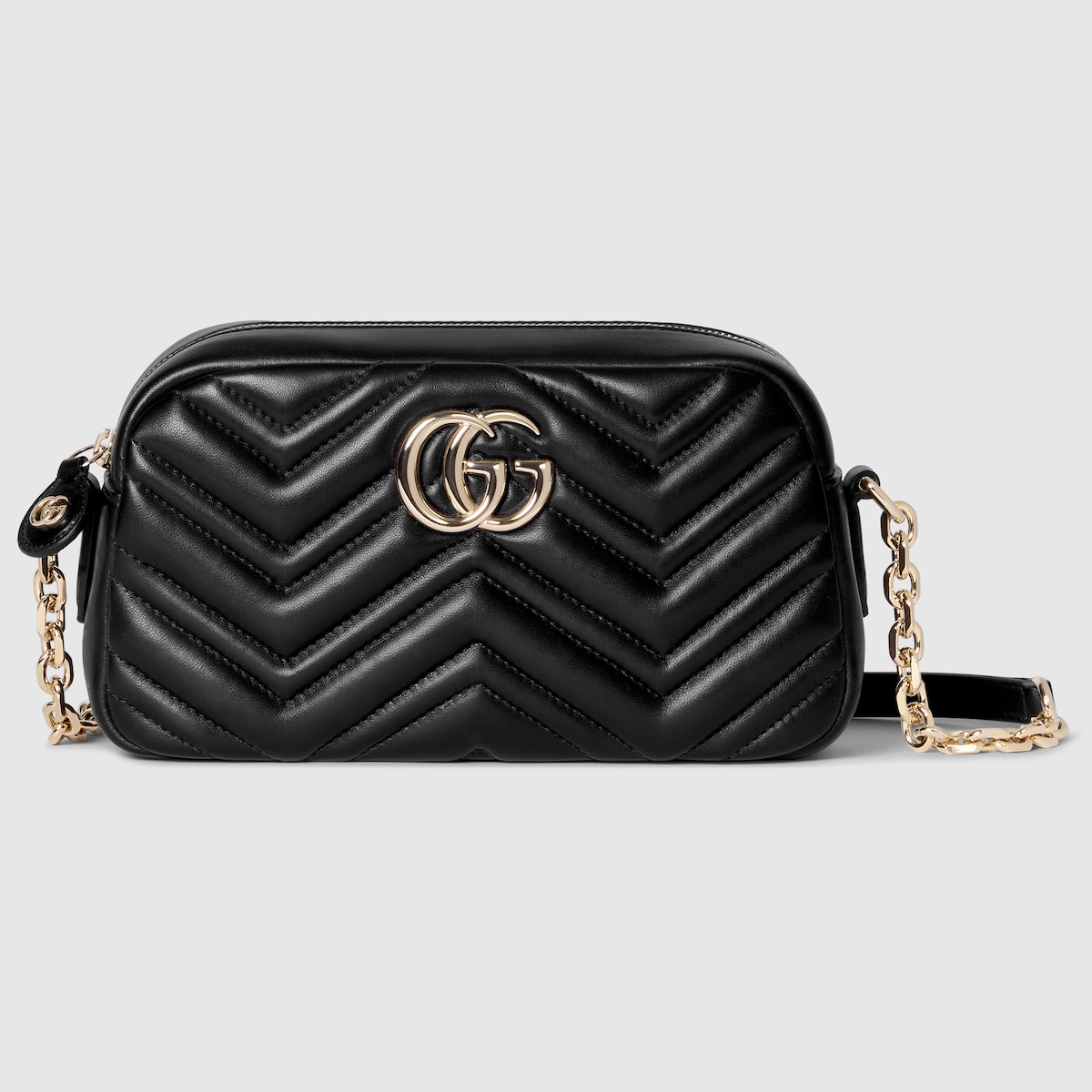 GG Marmont small camera bag in white leather - thumbnail 8