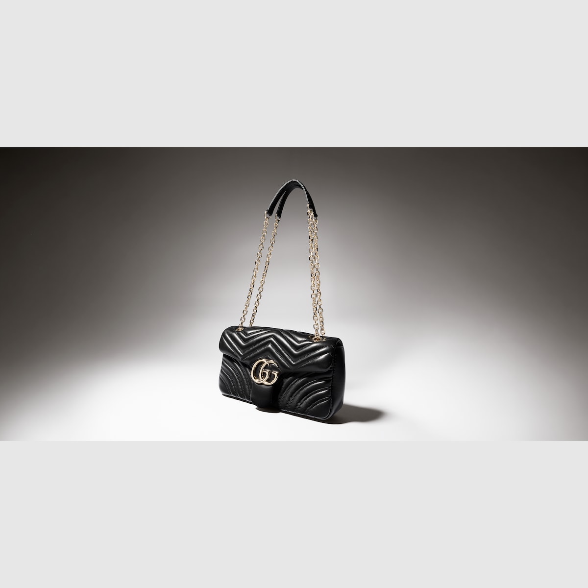 GG Marmont medium shoulder bag in light yellow leather - thumbnail 10