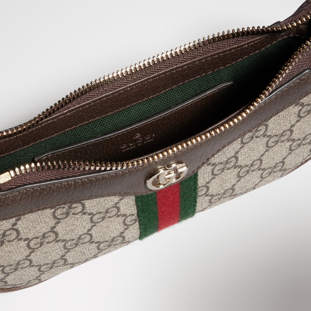 Ophidia mini shoulder bag in beige and brown GG fabric