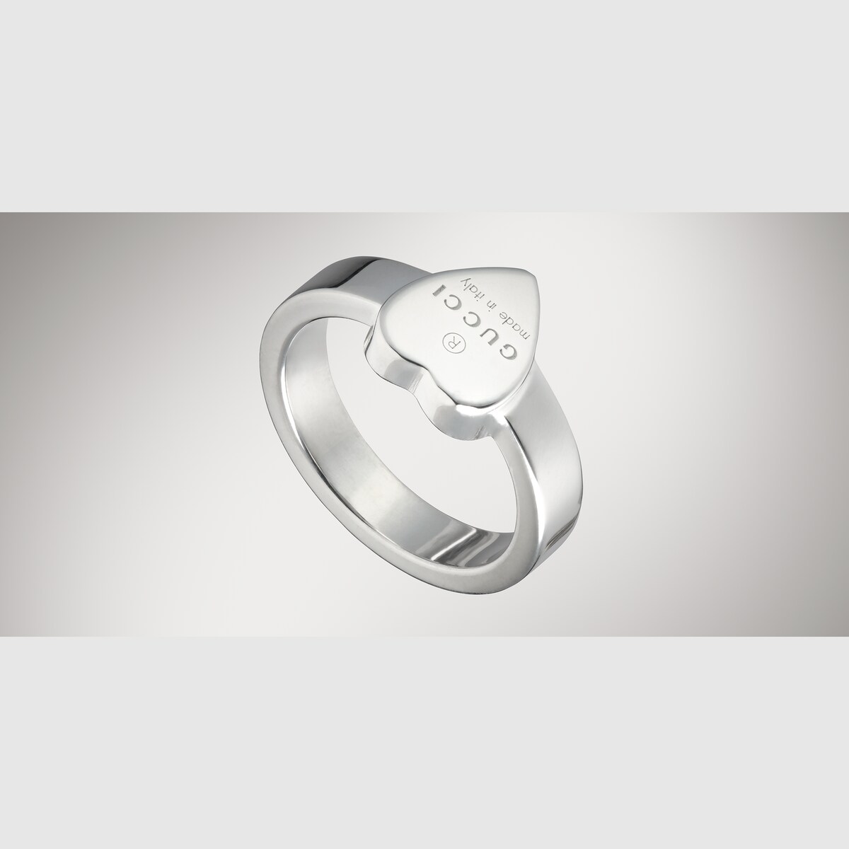 Gucci Trademark Heart Ring in 925 Sterling Silver - thumbnail 2