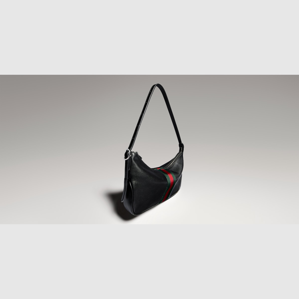Lunetta small crossbody bag in black GG canvas