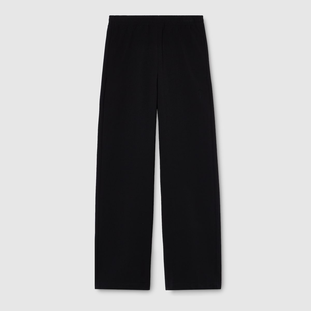 Stretch nylon sportswear pants in black