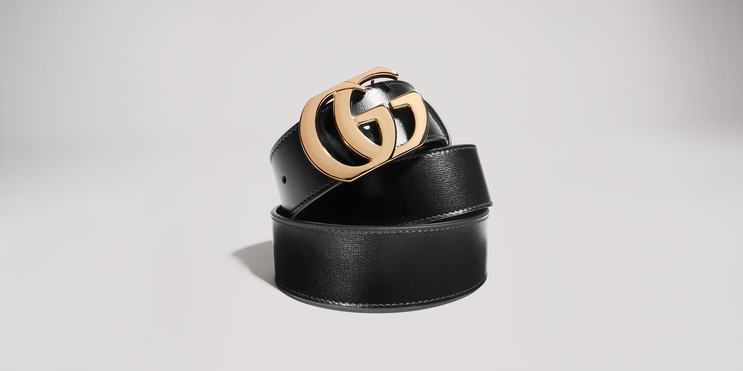 Gucci Marmont Black GG Embossed Leather Belt with Gold Buckle Gucci // Black & Gold Leather GG Marmont Belt – VSP Consignment main image 3