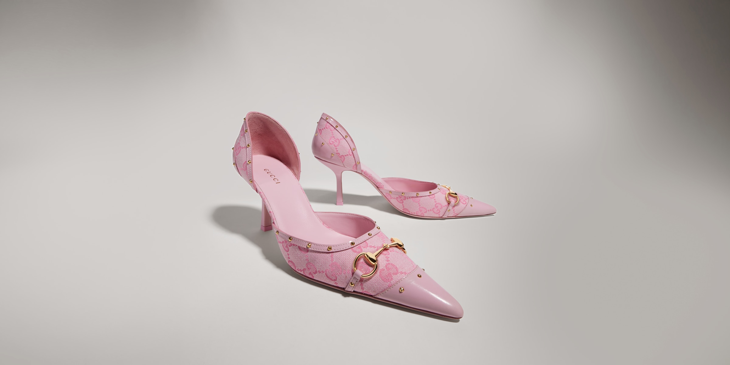 Women's Savoy pump in pink GG canvas | GUCCI® BE