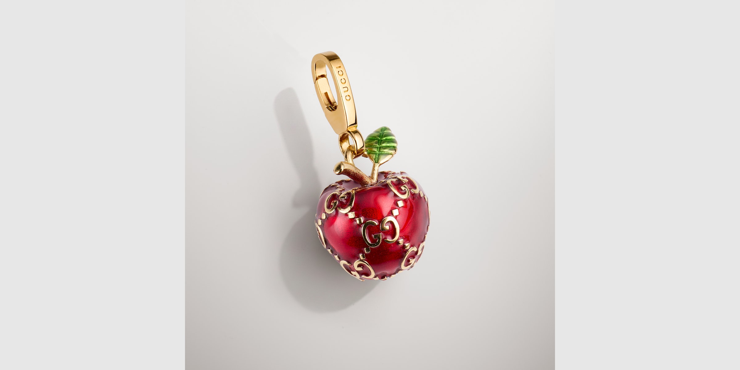 Apple motif charm
