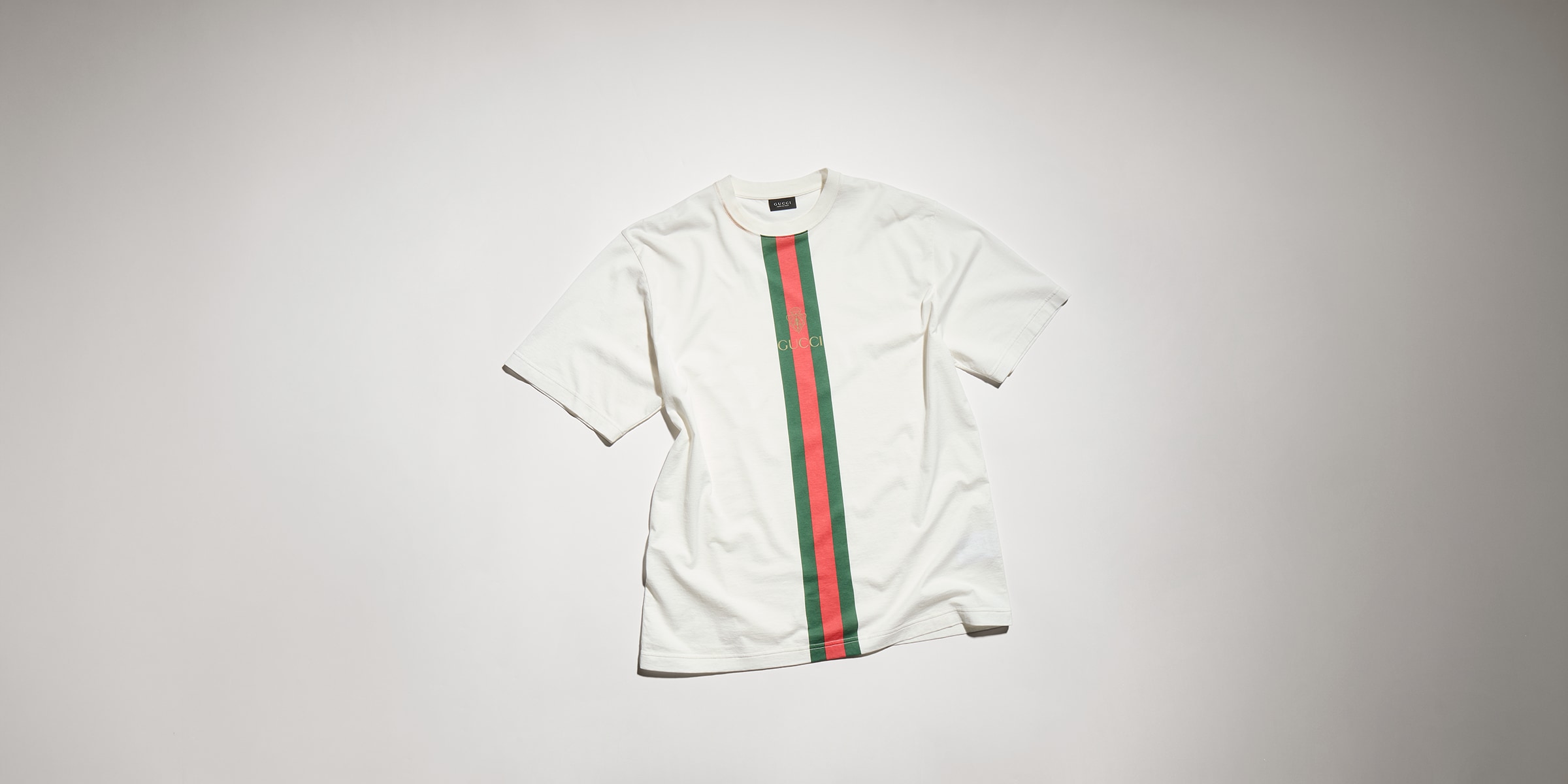 Cotton jersey T-shirt with print in white | GUCCI® ZA