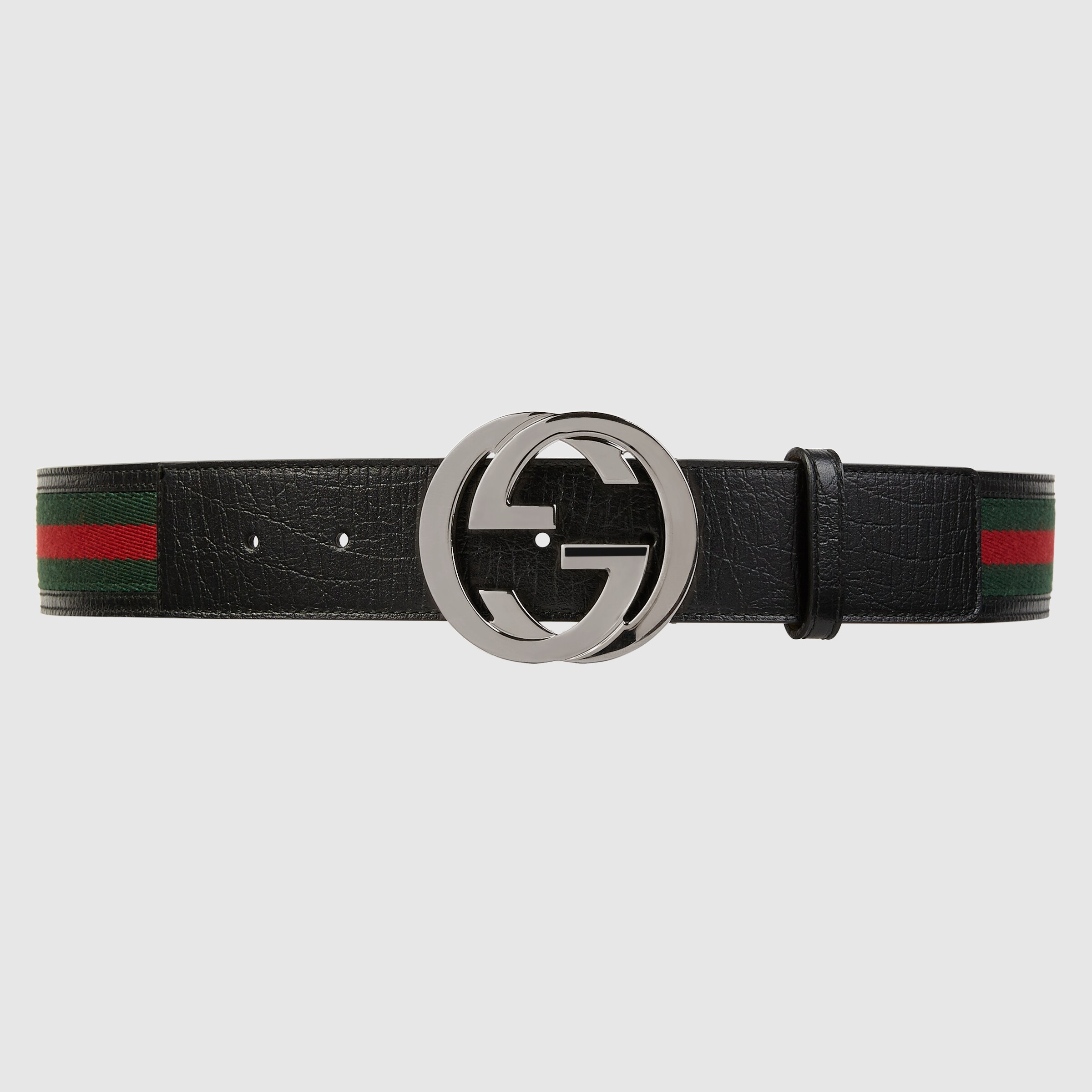 Gucci Women - Web belt with interlocking G - 114984H17AR8476