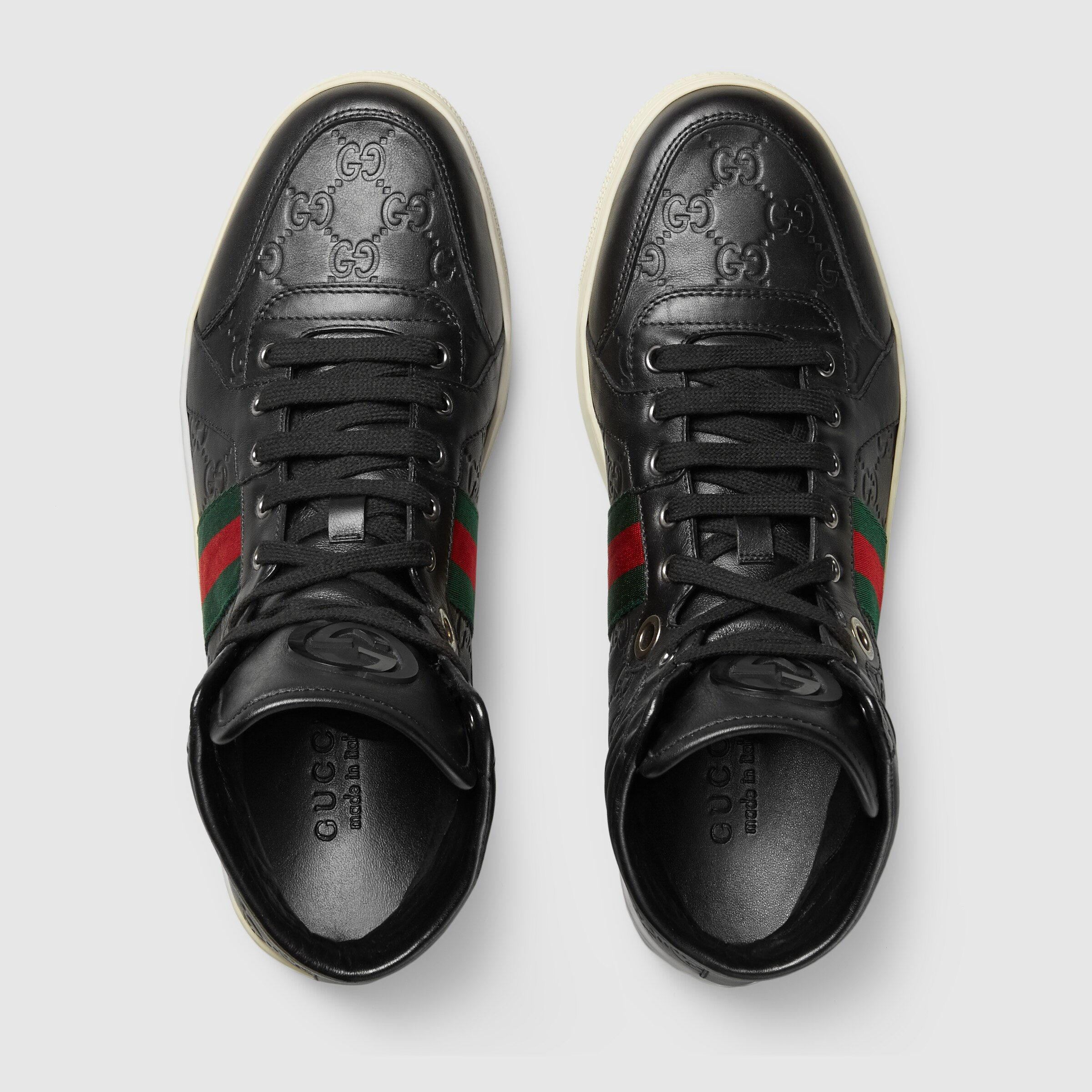 guccissima high top sneakers