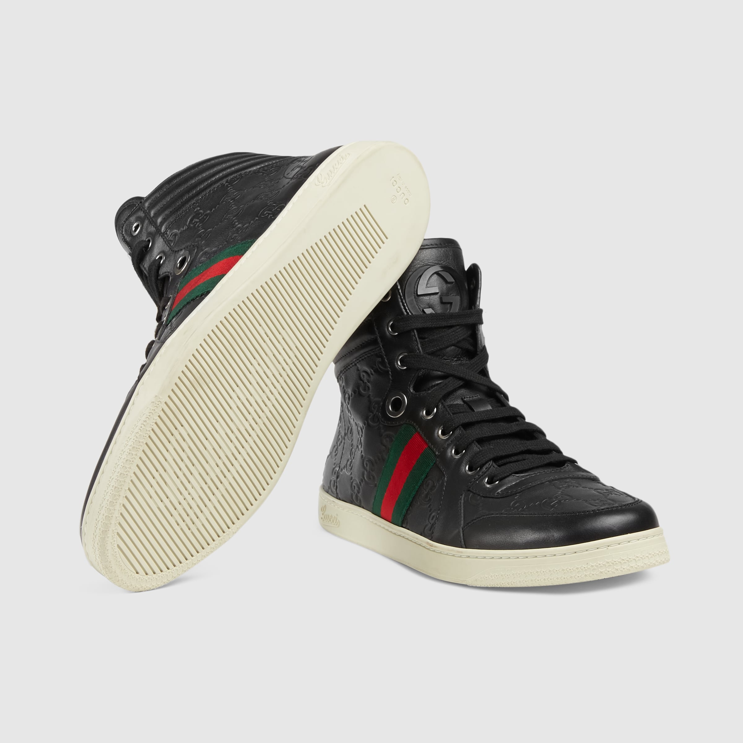 Guccissima leather high-top sneaker - Gucci Men's Sneakers 221825A9L901072