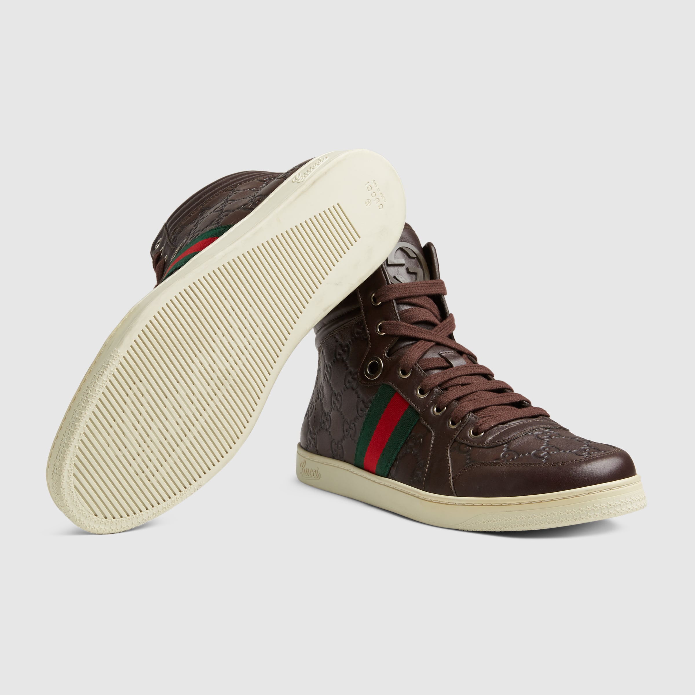 mens gucci hi top trainers