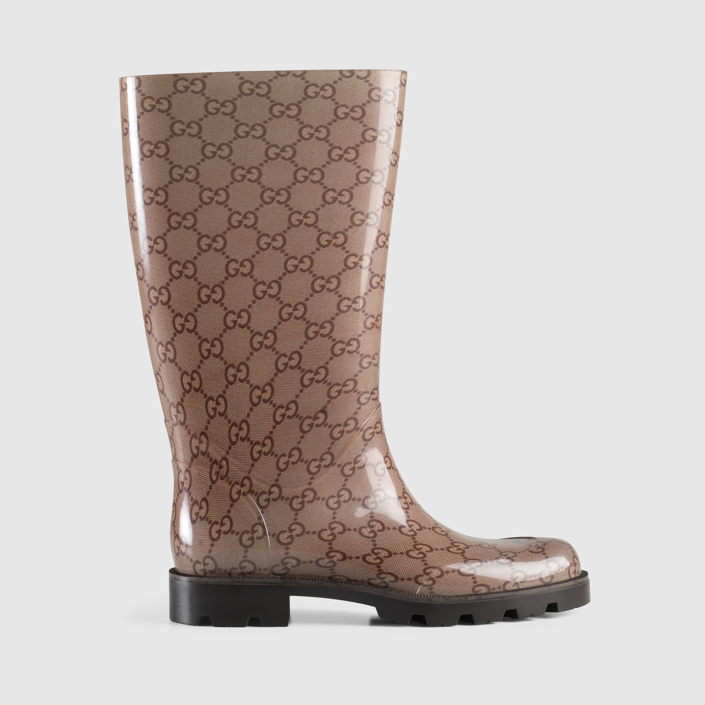 brown gucci boots women's