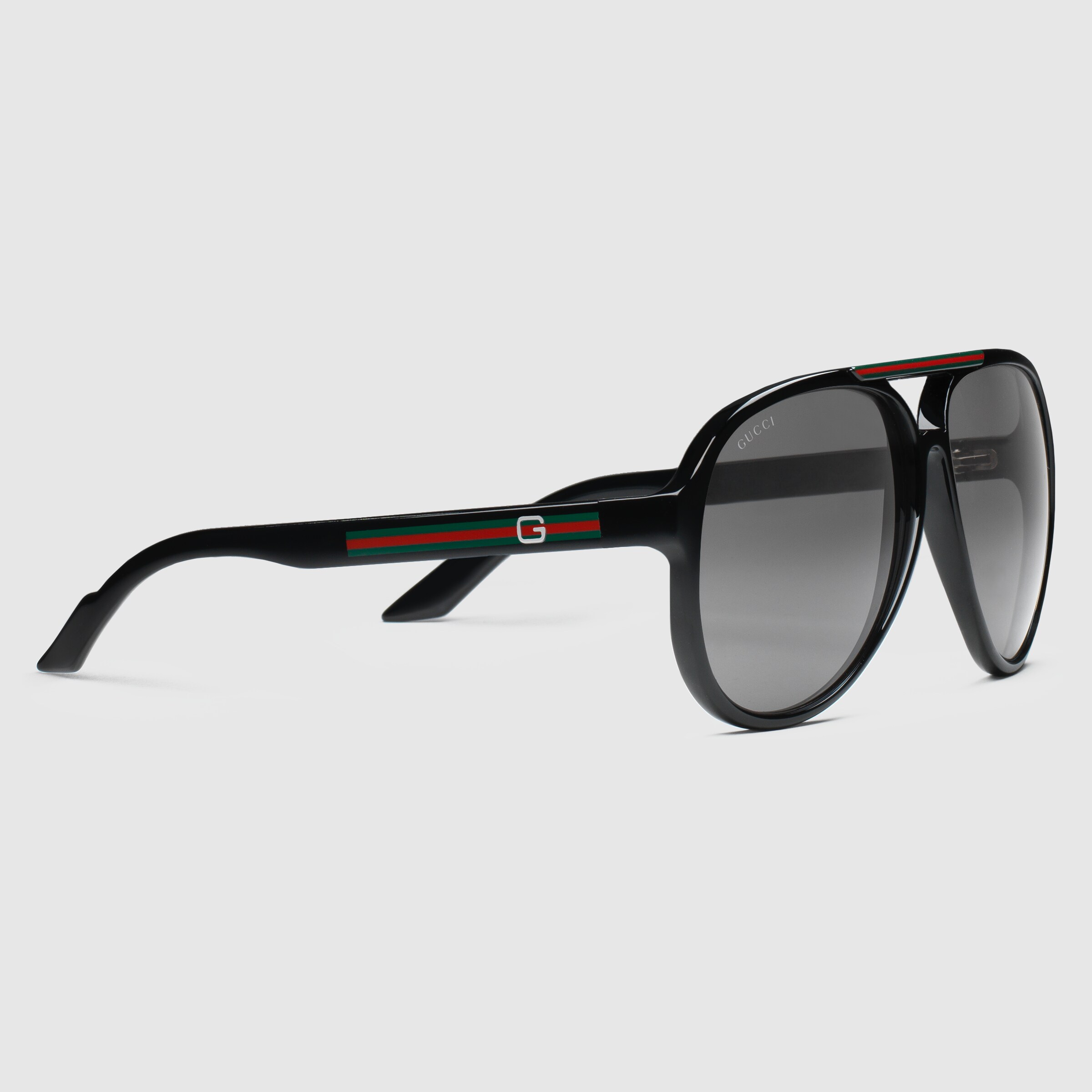 Gucci Herren - Sonnenbrille im Fliegerstil mit G-Detail und Gucci