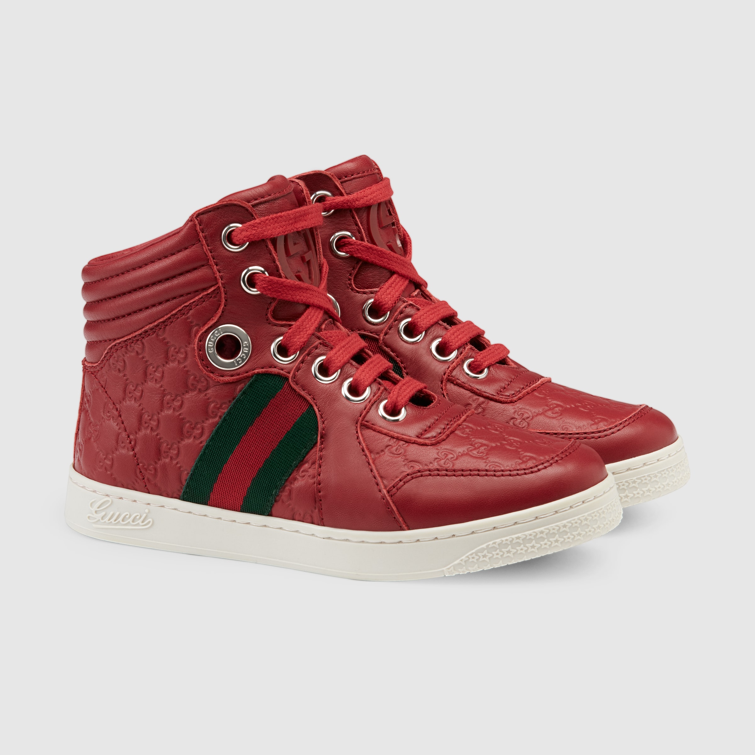 gucci red high tops