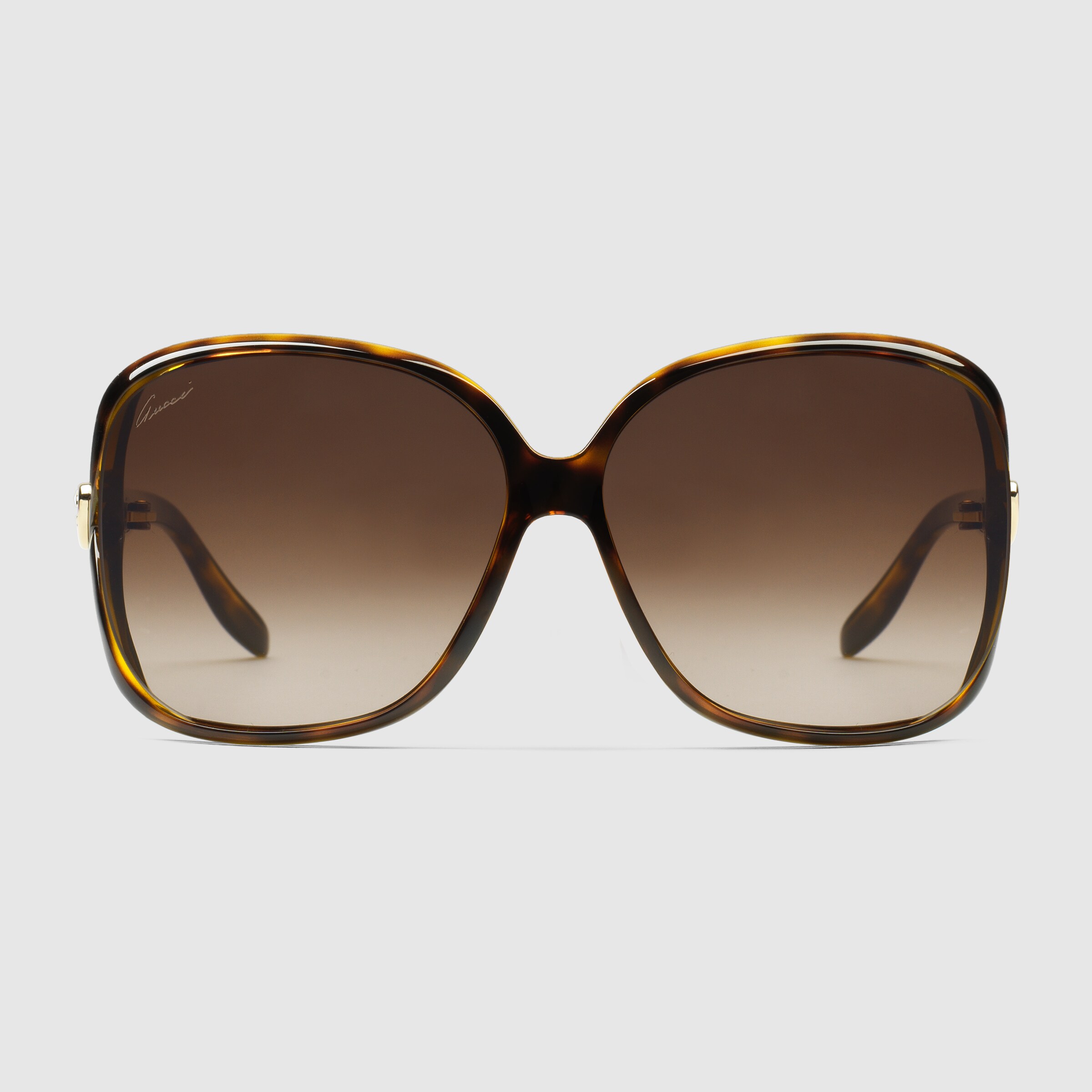 gucci square tortoise sunglasses
