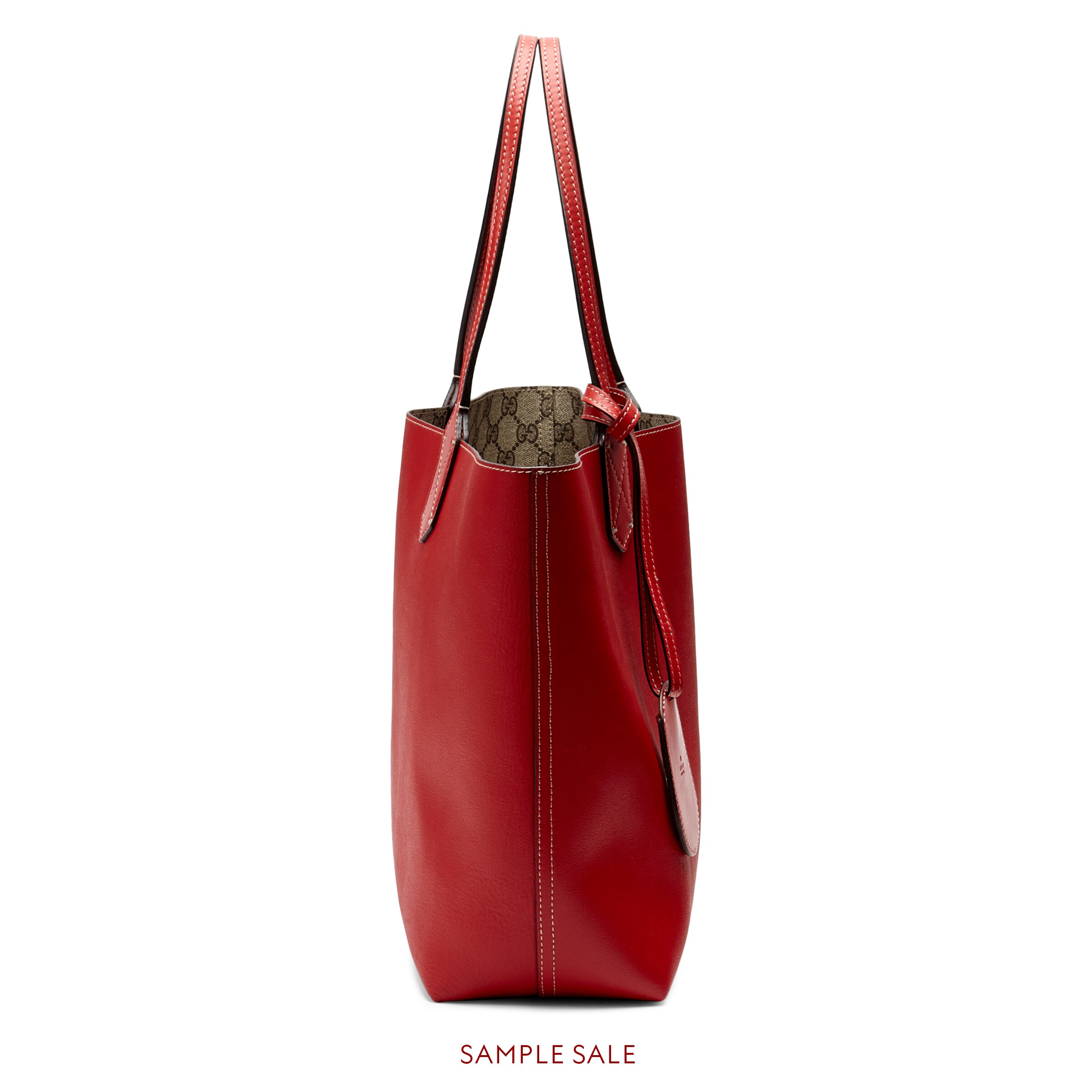 gucci red reversible tote