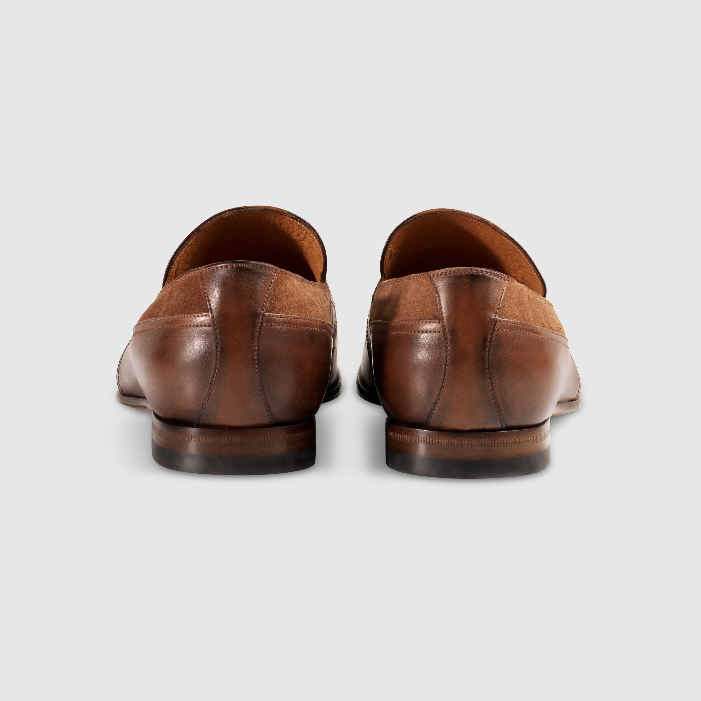 gucci loafers brown suede