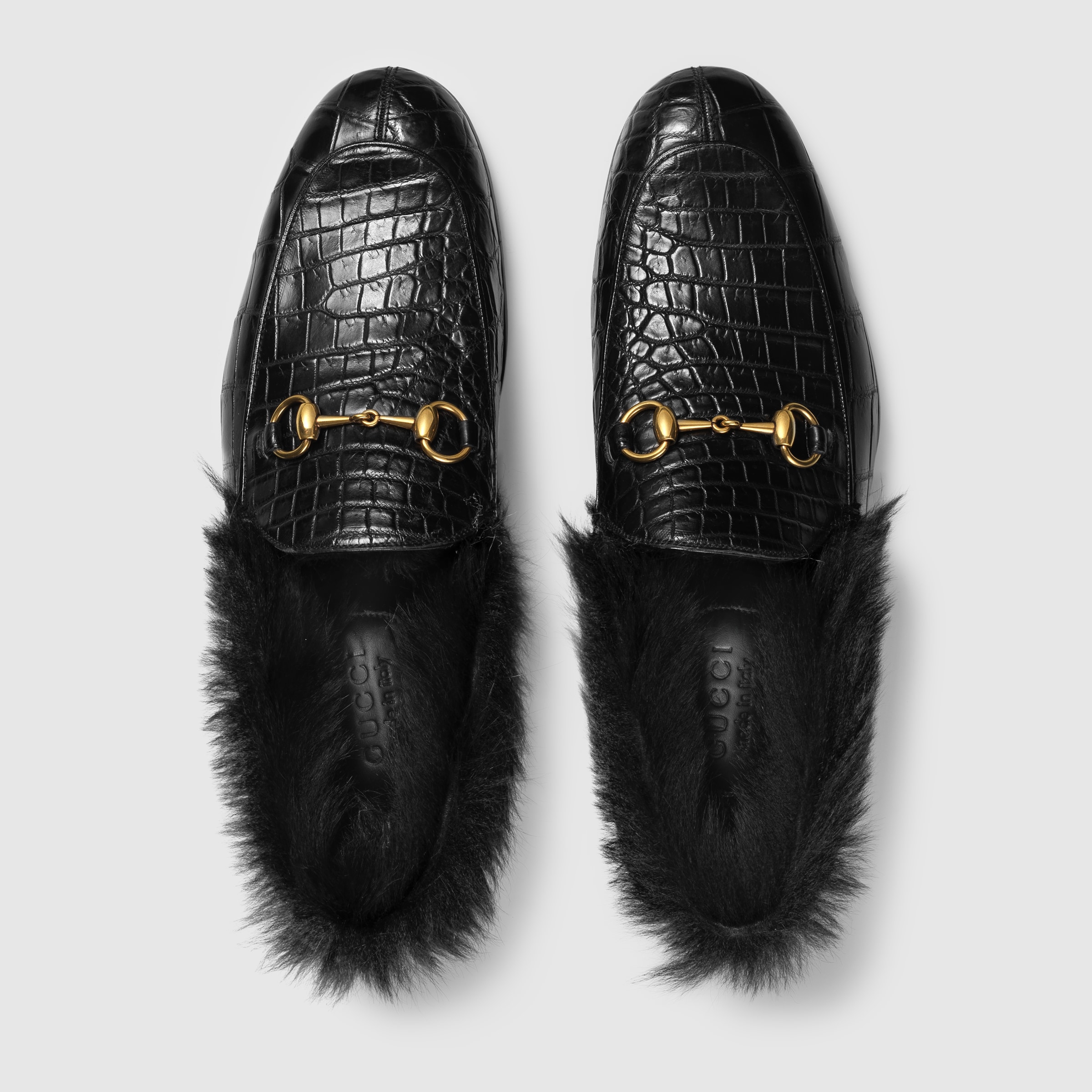 gucci jordaan 鳄鱼皮马衔扣乐福鞋