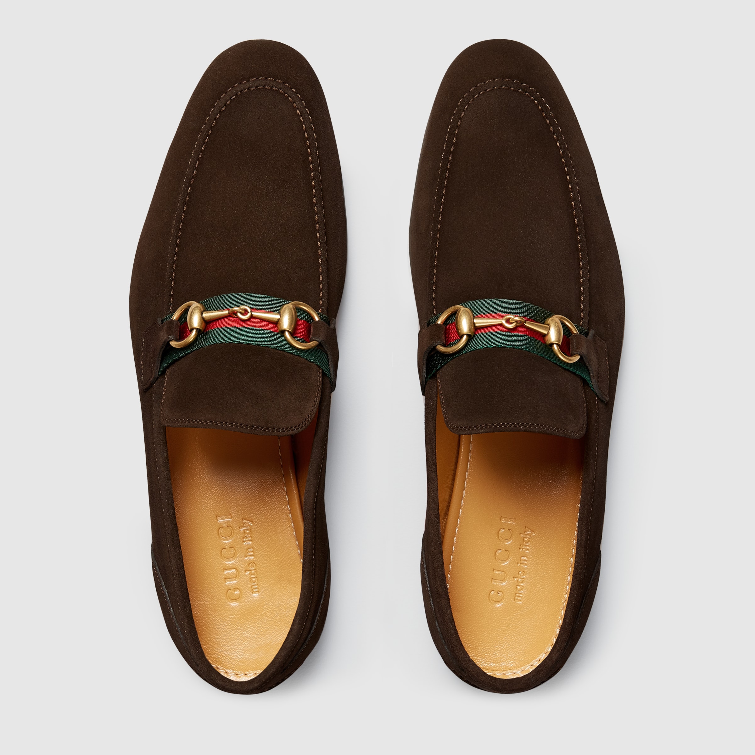 Horsebit suede loafer with  Gucci Men's Moccasins & Loafers