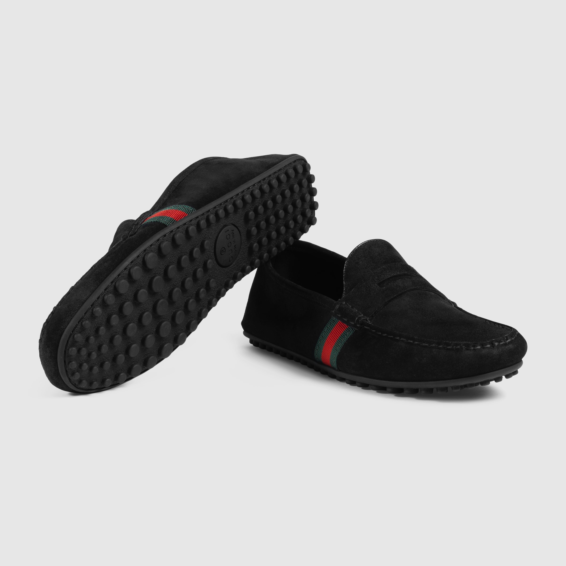 gucci mens driver with web