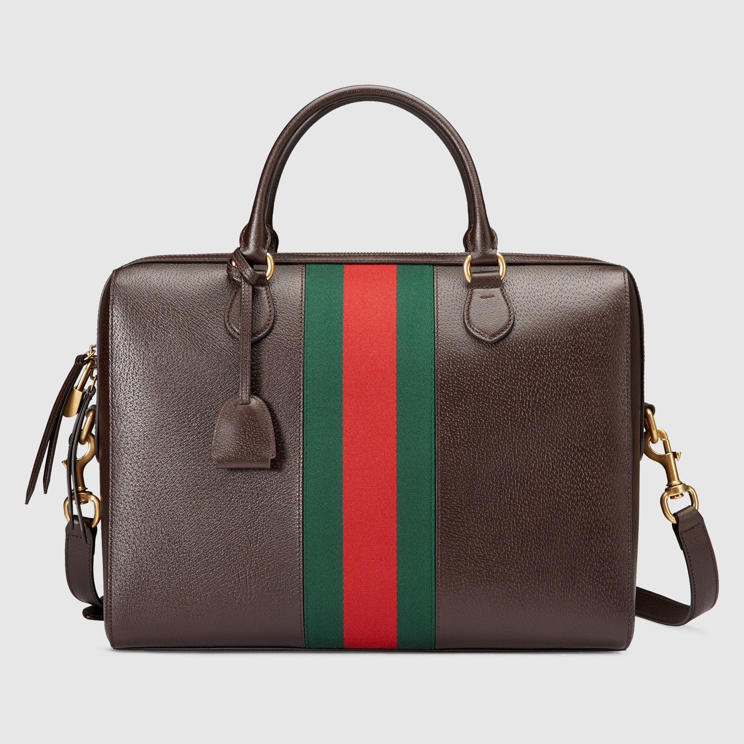 by leather briefcase Gucci Men's Briefcases 409147CWI1T2059