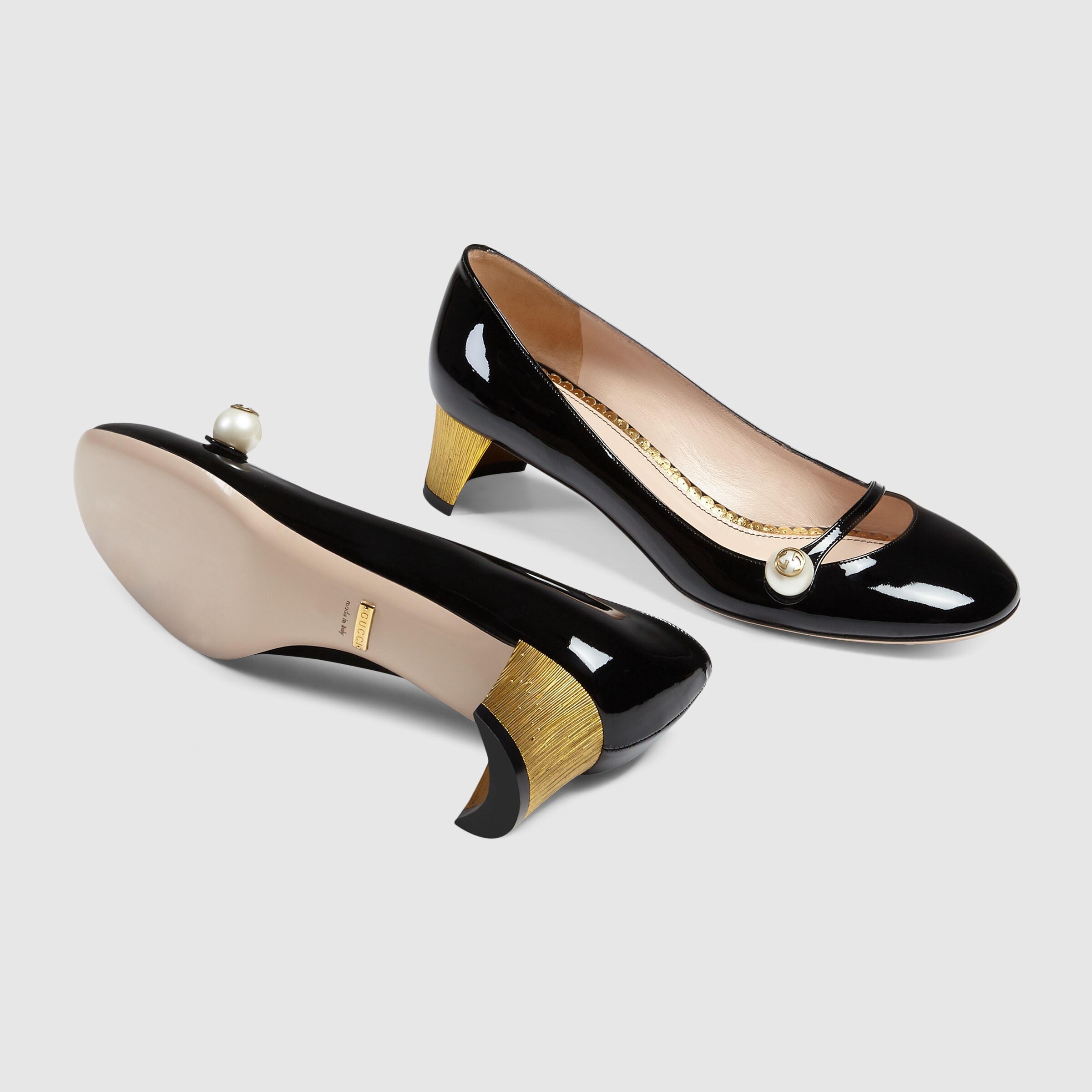 patent leather gucci