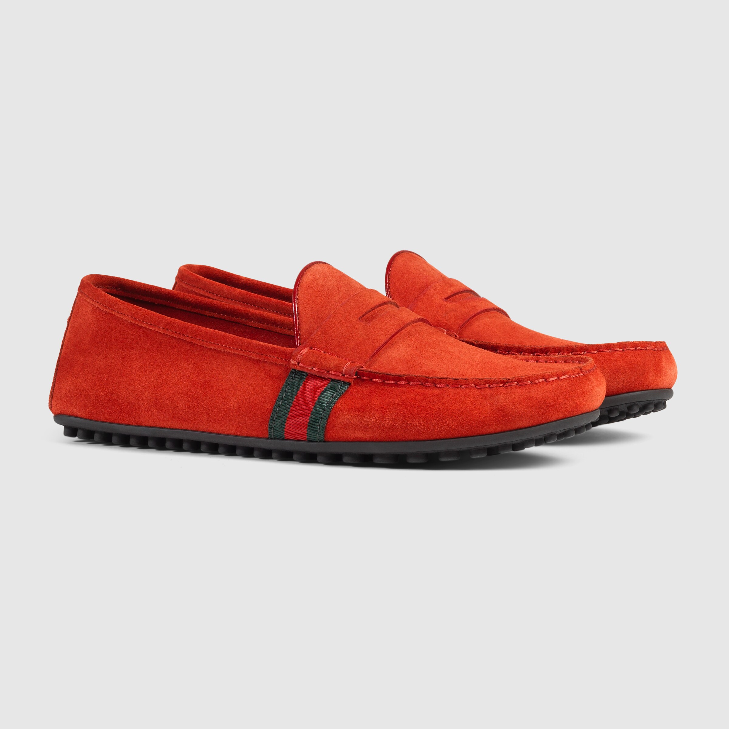 gucci mens driver with web