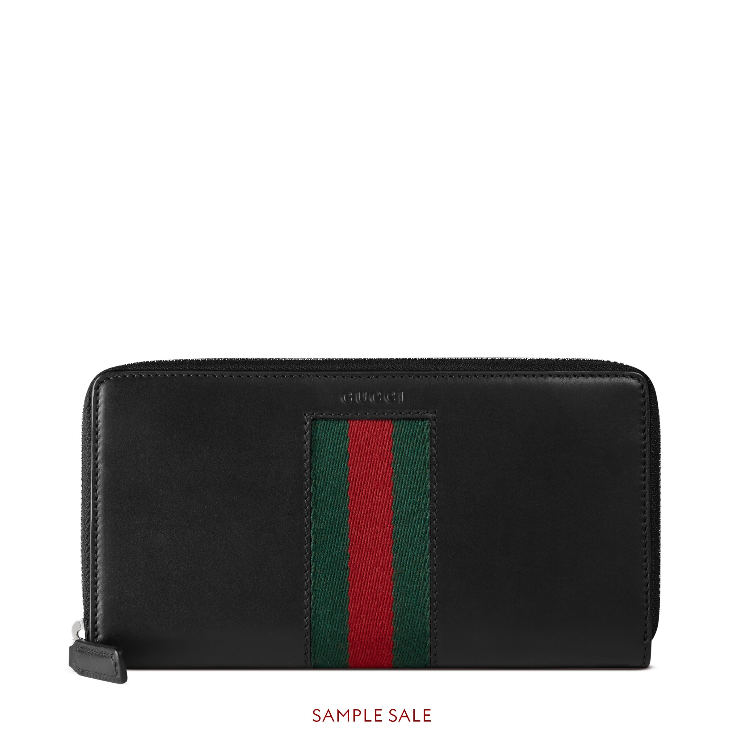  leather zip around wallet Gucci Men's Zip Around 408831CVL1N1060