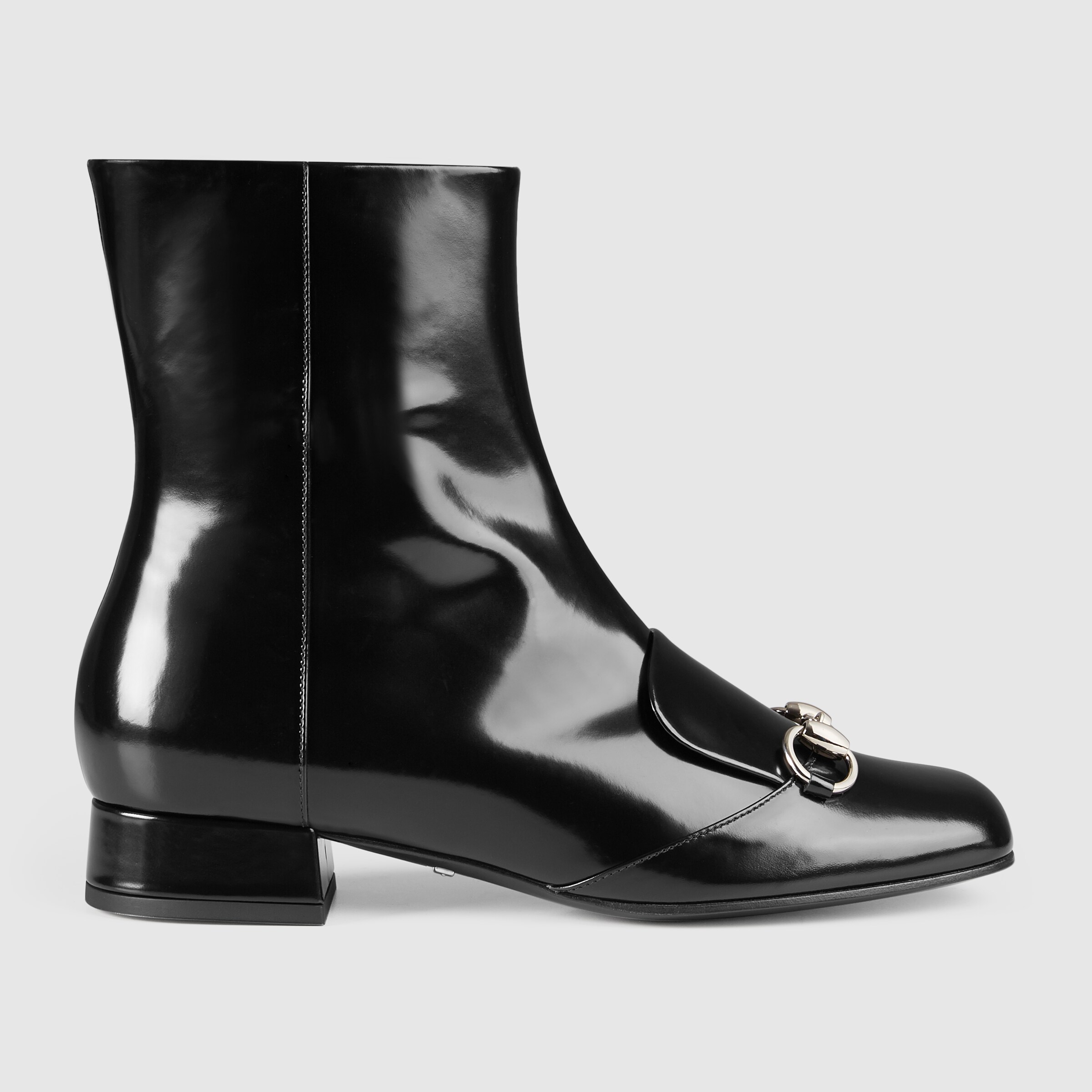 Gucci Women - Leather horsebit ankle boot - 362951CLG001000